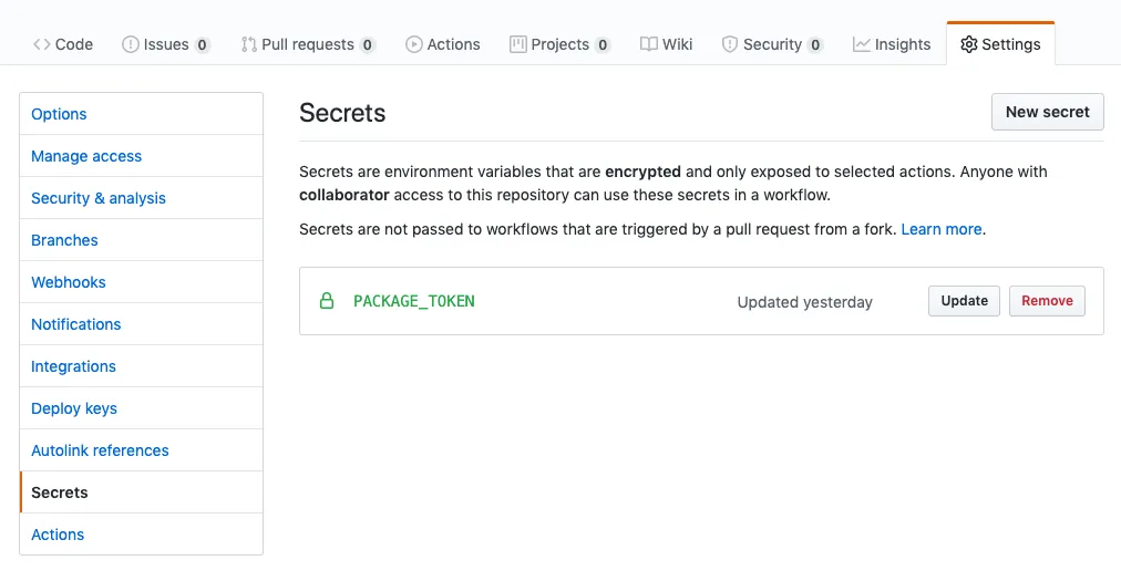 github-secret