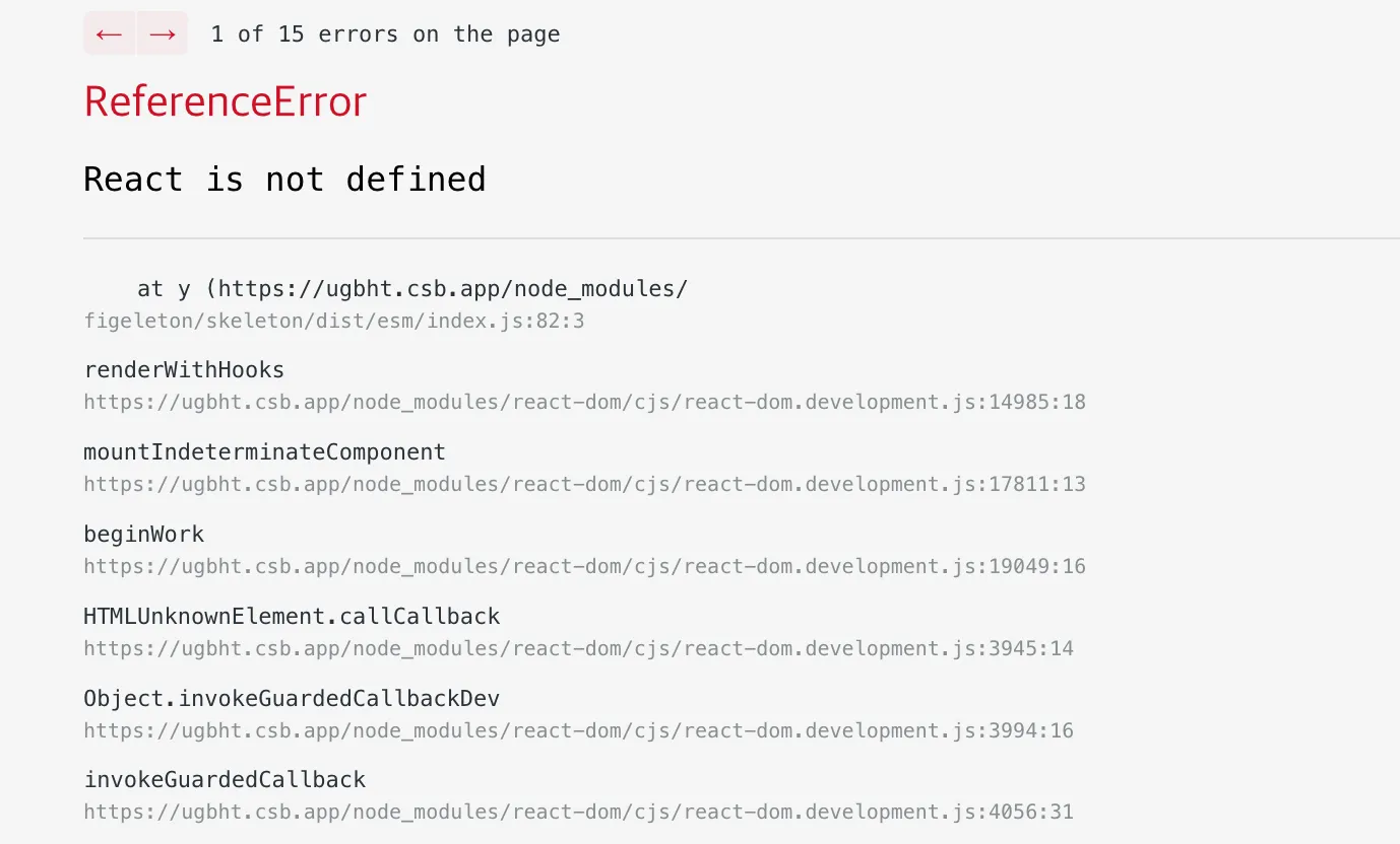 react-reference-error